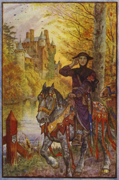 De Heer van Joinville op weg naar de Kruistocht door Henry Justice Ford